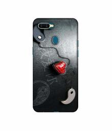 Amazon Brand - Solimo Designer Chinnese Yin and Yang 3D Printed Hard Back Case Mobile Cover for Oppo A7