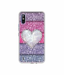 Amazon Brand - Solimo Designer Stone Heart UV Printed Soft Back Case Mobile Cover for Tecno Spark Go