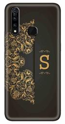 Amazon Brand - Solimo Designer Black Pattern Alphabet-S 3D Printed Hard Back Case Mobile Cover for Vivo Z1 Pro