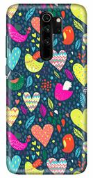 Amazon Brand - Solimo Designer Heart Pattern Design 3D Printed Hard Back Case Mobile Cover for Xiaomi Redmi Note 8 Pro