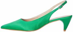 Amazon Brand - find. Women’s Slingback Pumps, Green (Emerald 025), US 5