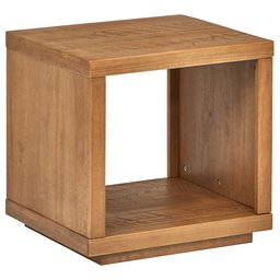 Amazon Brand – Rivet Eastport Industrial Bed Side Wood Nightstand, 21.7