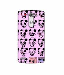 Amazon Brand - Solimo Designer Panda Experation 3D Printed Hard Back Case Mobile Cover for LG G3 Stylus D690