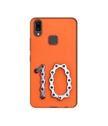 Amazon Brand - Solimo Designer Number Ten 3D Printed Hard Back Case Mobile Cover for Vivo V9 / V9 Pro