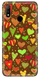 Amazon Brand - Solimo Designer Heart Pattern Design 3D Printed Hard Back Case Mobile Cover for Realme 3 / Realme 3i