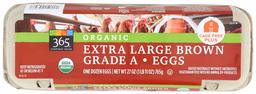 365 EVERYDAY VALUE Organic Brown Extra Large Grade A Eggs, 12 CT