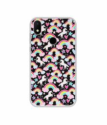 Amazon Brand - Solimo Designer Unicorn Texture UV Printed Soft Back Case Mobile Cover for Micromax Canvas 2 Plus (2018)