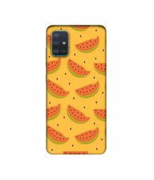 Amazon Brand - Solimo Designer Watermelon Pattern 3D Printed Hard Back Case Mobile Cover for Samsung Galaxy A51