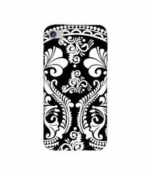 Amazon Brand - Solimo Designer Round White Rangoli 3D Printed Hard Back Case Mobile Cover for Apple iPhone 4 / 4S