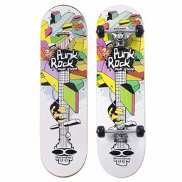 Movendless YD-0005 - Tabla de Skate cóncava de Madera de Arce de Doble Patada de 31 Pulgadas, 7 Capas