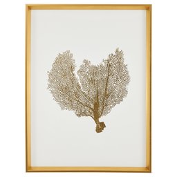 Stone & Beam Moderner Folie Gold Sea Fan Print I