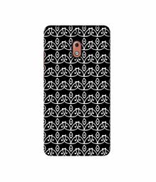 Amazon Brand - Solimo Designer White Flowers Pattern 3D Printed Hard Back Case Mobile Cover for Nokia 2.1