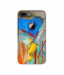 Amazon Brand - Solimo Designer Randam Multicolor Mash 3D Printed Hard Back Case Mobile Cover for Apple iPhone 8 Plus (with Logo Cut)