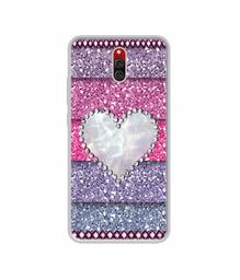 Amazon Brand - Solimo Designer Stone Heart UV Printed Soft Back Case Mobile Cover for Xiaomi Redmi 8A Dual