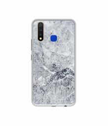 Amazon Brand - Solimo Designer Grayish Marble UV Printed Soft Back Case Mobile Cover for Vivo U20