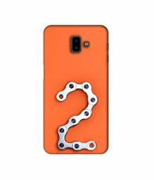 Amazon Brand - Solimo Designer Two Number 3D Printed Hard Back Case Mobile Cover for Samsung Galaxy J6 Plus