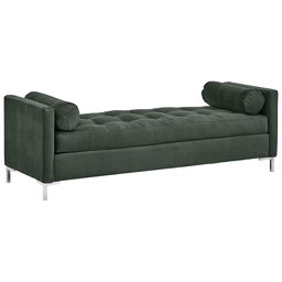 Amazon Brand – Rivet Uptown Mid-Century Velvet Tufted Customizable Daybed Sofa, 78