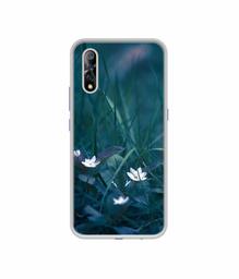 Amazon Brand - Solimo Designer White Flower UV Printed Soft Back Case Mobile Cover for Vivo S1 / Vivo Z1x