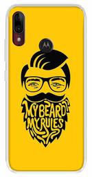 Amazon Brand - Solimo Designer Multicolor Beard Man Printed Soft Back Case Mobile Cover for Motorola Moto E6s / Motorola Moto E6 Plus