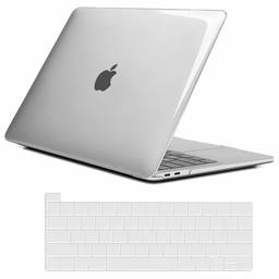 Eono MacBook Pro 16 Pouces Coque 2019 Version Modèle A2141, 2en1 Mince Plastique Coque Rigide avec Protection Clavier Compatible avec MacBook Pro 16 Pouces Touch Bar&Touch ID, Clair