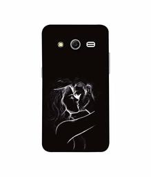 Amazon Brand - Solimo Designer Kissing Couple 3D Printed Hard Back Case Mobile Cover for Samsung Galaxy Core 2 G355H