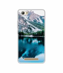 Amazon Brand - Solimo Designer Lake Mountain UV Printed Soft Back Case Mobile Cover for Gionee Marathon M5 lite