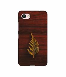 Amazon Brand - Solimo Designer Leaf on Wood 3D Printed Hard Back Case Mobile Cover for Xiaomi Redmi Y1 Lite