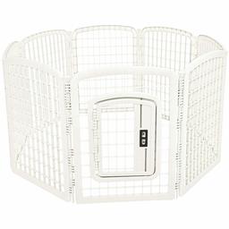 AmazonBasics 8-Panel Plastic Pet Pen 34-Inch 9016-34WE