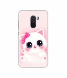 Amazon Brand - Solimo Designer Babby Kitty UV Printed Soft Back Case Mobile Cover for Poco F1