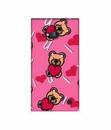 Amazon Brand - Solimo Designer Heart Holding Bear 3D Printed Hard Back Case Mobile Cover for Nokia Lumia 730