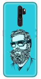 Amazon Brand - Solimo Designer Beard Man 3D Printed Hard Back Case Mobile Cover for Oppo A9 (2020)