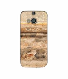 Amazon Brand - Solimo Designer Rushed Marble 3D Printed Hard Back Case Mobile Cover for HTC One M8