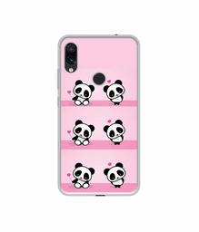 Amazon Brand - Solimo Designer Panda Pattern UV Printed Soft Back Case Mobile Cover for Mi Redmi Note 7 / Note 7S / Note 7 Pro