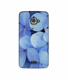 Amazon Brand - Solimo Designer Light Blue Flower Photography 3D Printed Hard Back Case Mobile Cover for InFocus M350