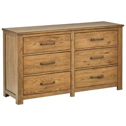 Amazon Brand – Stone & Beam Parson 6-Drawer Wood Bedroom Dresser, 60