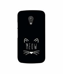 Amazon Brand - Solimo Designer Meow 3D Printed Hard Back Case Mobile Cover for Motorola Moto G 2nd Generation