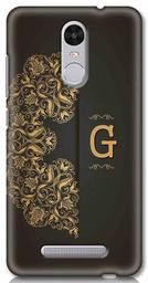 Amazon Brand - Solimo Designer Black Pattern Alphabet-G 3D Printed Hard Back Case Mobile Cover for Xiaomi Redmi Note 3