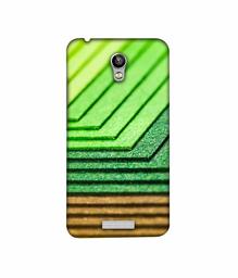 Amazon Brand - Solimo Designer Green Shad Texture 3D Printed Hard Back Case Mobile Cover for Micromax Canvas Spark Q380