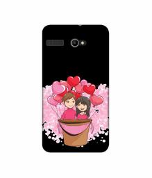 Amazon Brand - Solimo Designer Boy and Girl UV Printed Soft Back Case Mobile Cover for Lava Iris Atom 2