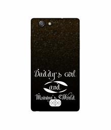 Amazon Brand - Solimo Designer Daddy's Girl and Mummy World UV Printed Soft Back Case Mobile Cover for Oppo Neo 5 (2015)