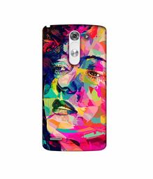 Amazon Brand - Solimo Designer Multicolor Lady Vector 3D Printed Hard Back Case Mobile Cover for LG G3 Stylus D690