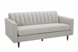 Amazon Brand – Rivet Damien Mid-Century Modern Channel-Backed Loveseat, 75