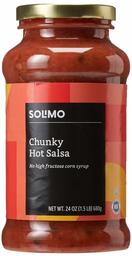 Solimo Hot Chunky Salsa, 24oz