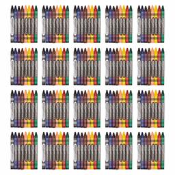 AmazonBasics Crayons – 8 colores surtidos, 25 unidades