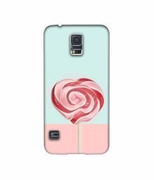 Amazon Brand - Solimo Designer Round Candy 3D Printed Hard Back Case Mobile Cover for Samsung Galaxy S5 i9600