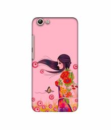 Amazon Brand - Solimo Designer Lady Vector Pattern 3D Printed Hard Back Case Mobile Cover for Vivo Y69