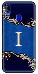 Amazon Brand - Solimo Designer Blue Pattern Alphabet-I 3D Printed Hard Back Case Mobile Cover for Vivo Y93