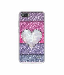 Amazon Brand - Solimo Designer Stone Heart UV Printed Soft Back Case Mobile Cover for I Kall K1