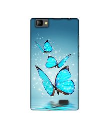 Amazon Brand - Solimo Designer Flying Butterflies UV Printed Soft Back Case Mobile Cover for Lyf Wind 7