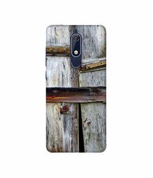 Amazon Brand - Solimo Designer Old Door 3D Printed Hard Back Case Mobile Cover for Nokia 5.1